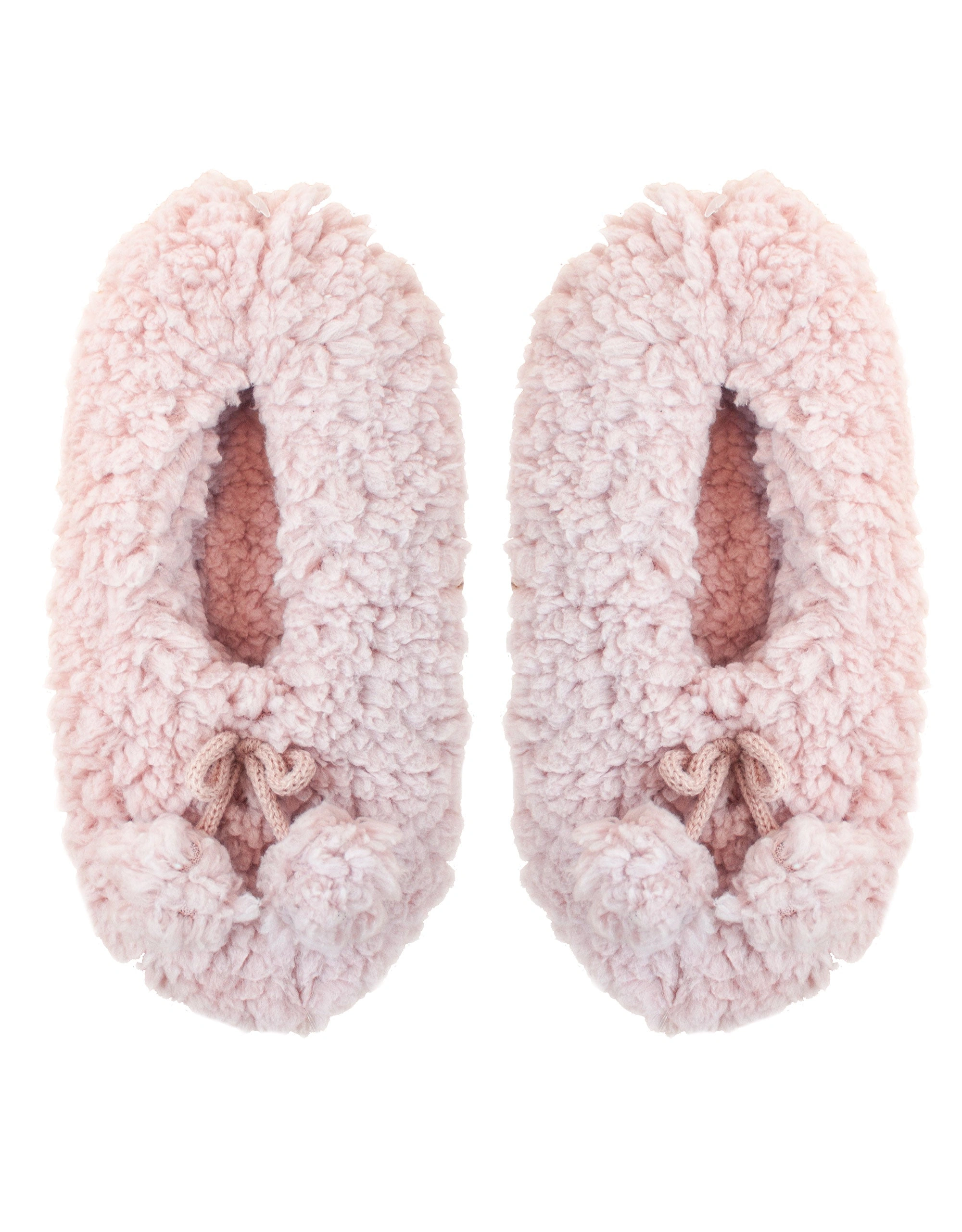 Pink Sherpa Pom-Pom Dream Slippers Cozy Comfort for Happy Feet!