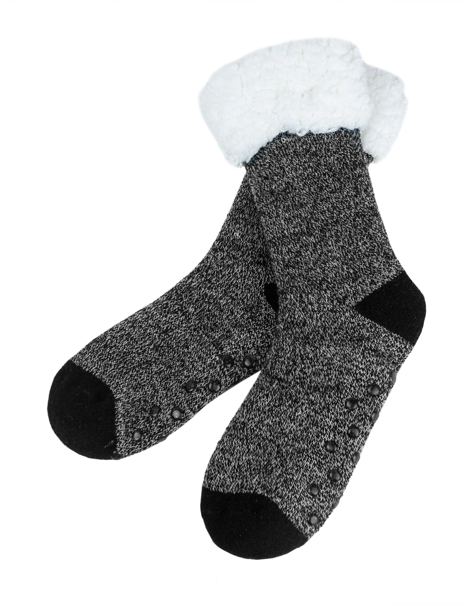 Sherpa Warmth: Black Thermal Boot Socks – Cozy Comfort for Every Trek.